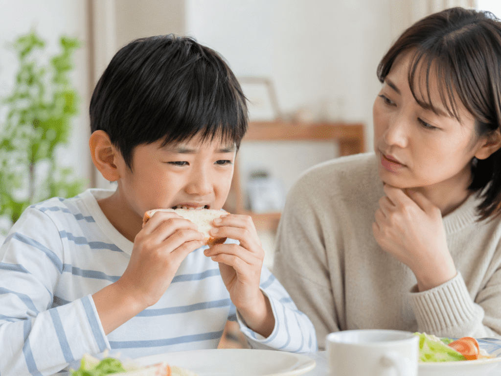 受け口が悪化した男の子